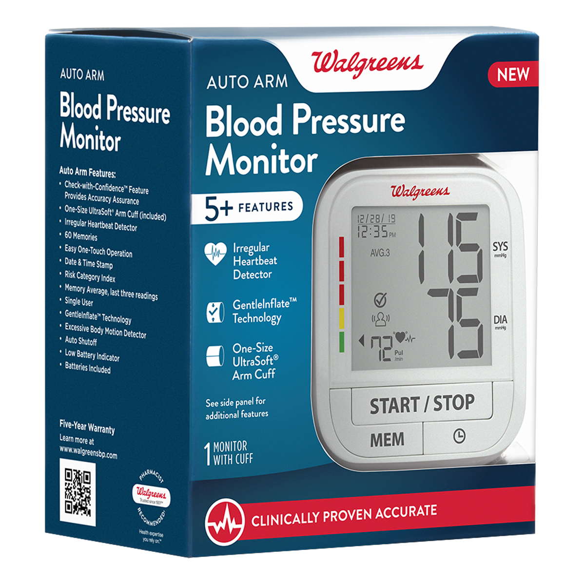 Walgreens, Automatic Wrist Blood Pressure Monitor, Homedics - MONITOR ONLY