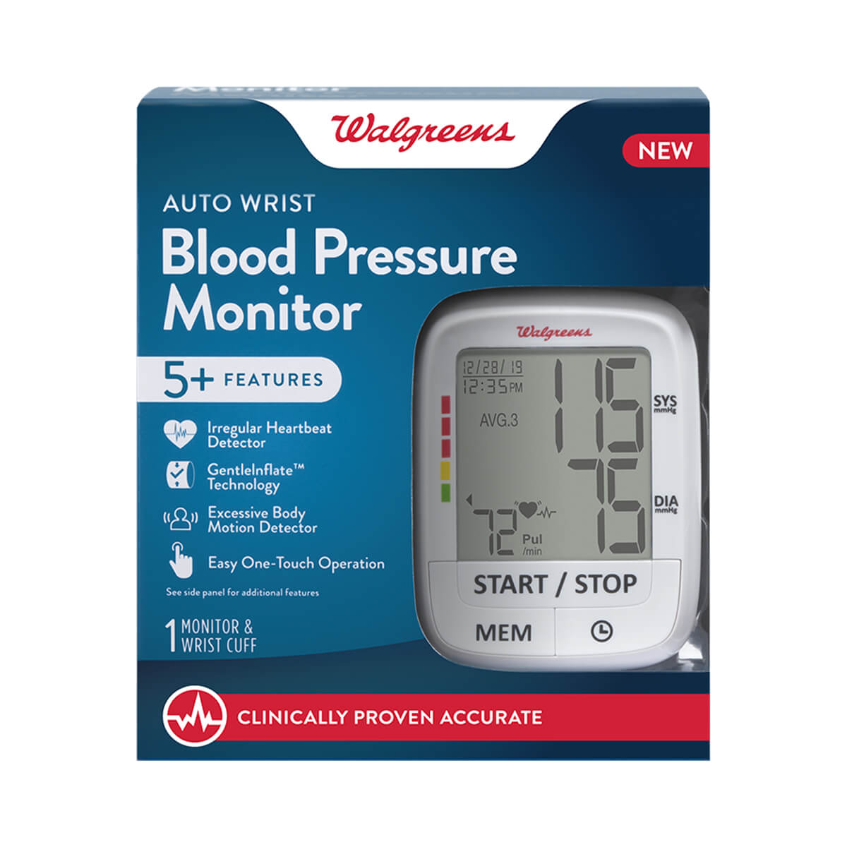 New! Sealed Box! Blood Pressure Monitor /w Irregular Heart Beat